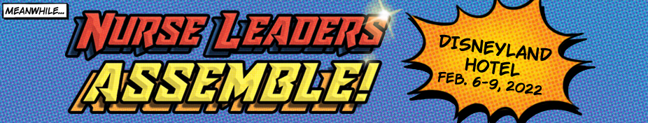 Web banner with a Meanwhile... comic caption and a starburst reading Disneyland Hotel, Feb. 6-9, 2022