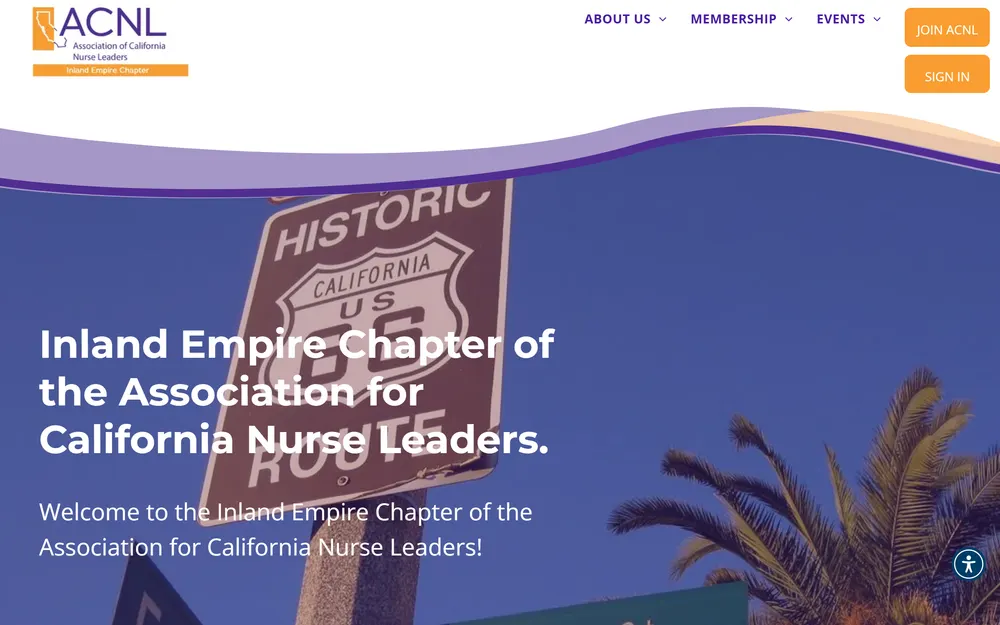 Inland Empire chapter site homepage