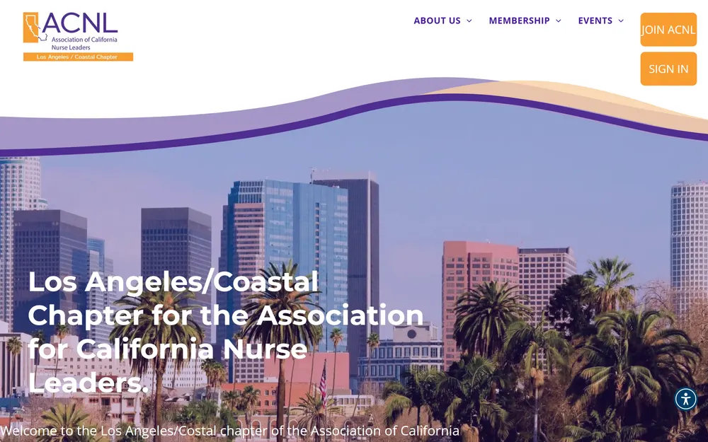 Los Angeles/Coastal chapter site homepage