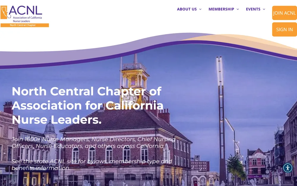 North Central chapter site homepage