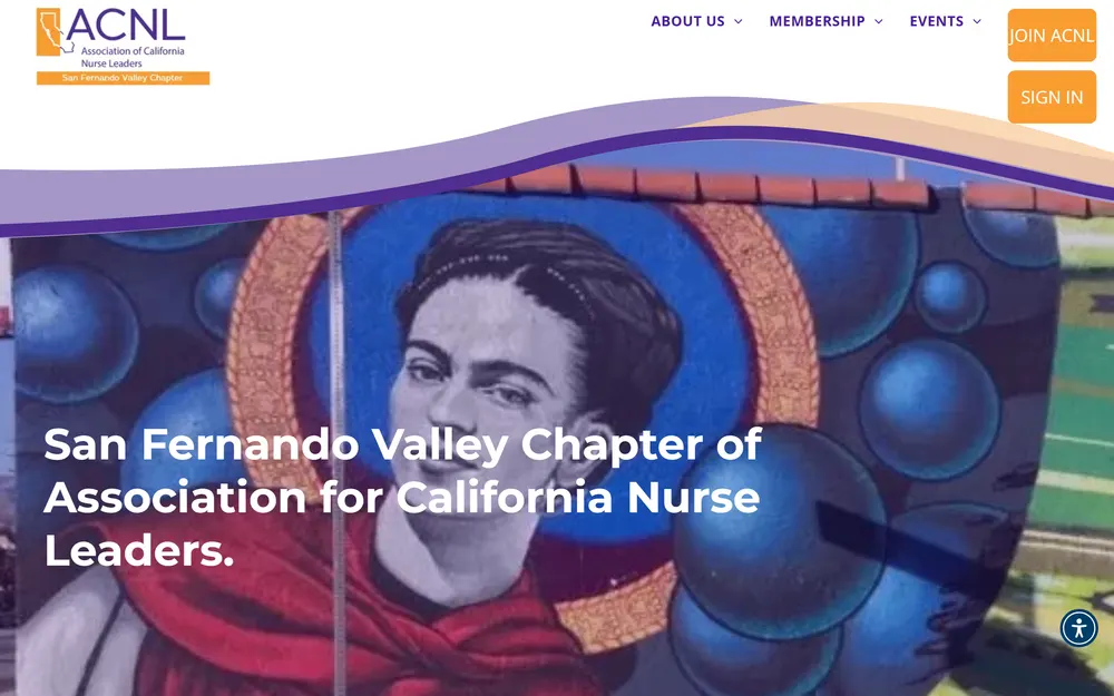 San Fernando Valley chapter site homepage