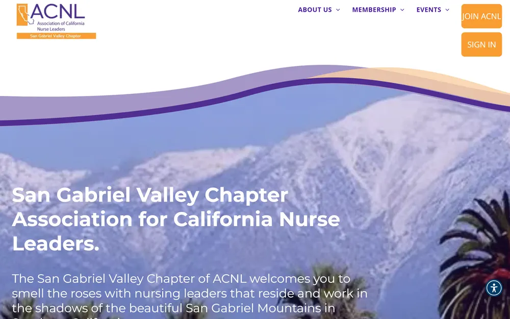 San Gabriel Valley chapter site homepage